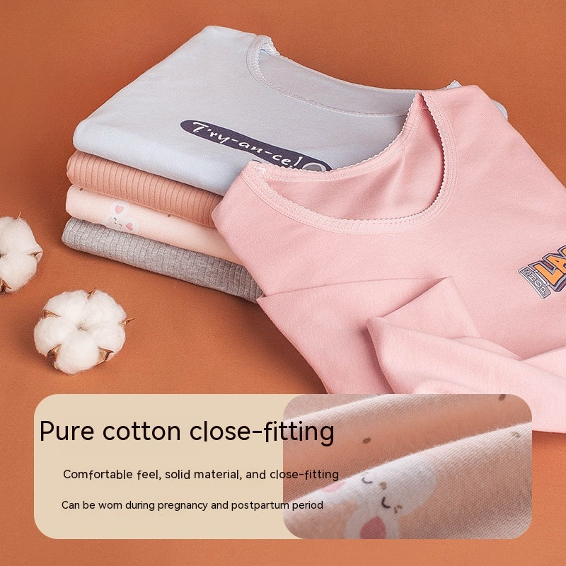 Ropa de otoño para mujeres embarazadas Traje de algodón puro para amamantar