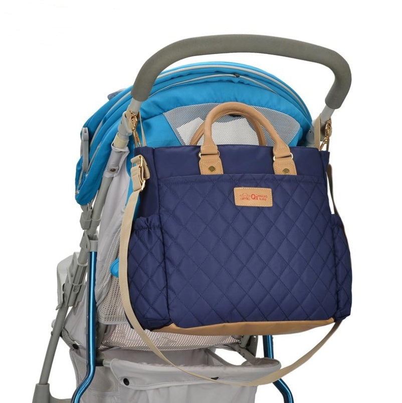 Nueva mochila de momia de gama alta, ligera, a la moda, multifunción, para madres e hijos, embarazadas, de paseo.