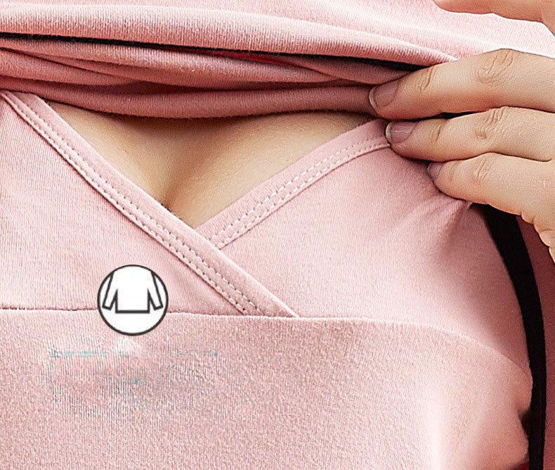 Trajes de pantalón largo de algodón para mujeres embarazadas de otoño